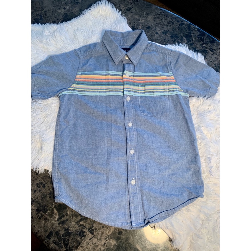 Little Boys denim button up